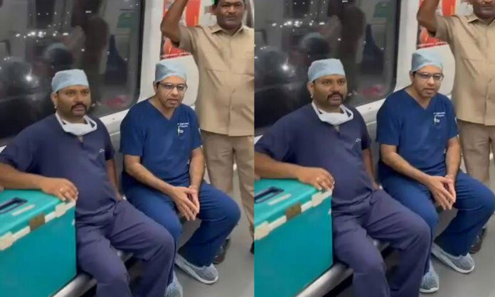 Metro Green Corridor for heart transplants in 13minuts