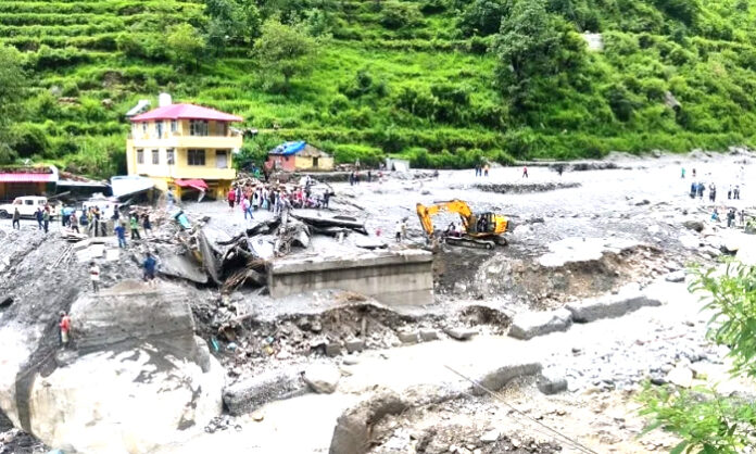Cloudburst over Himachal, Uttarakhand