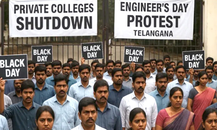 Fee reimbursement crisis in telangana state