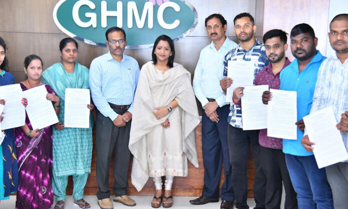 GHMC issues compassionate appointment letters to 32 people