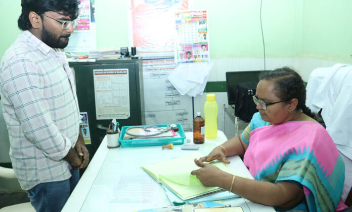 Collector-Hymavathi-Kondapaka-PHC-inspection Collector Hymavathi Kondapaka PHC inspection