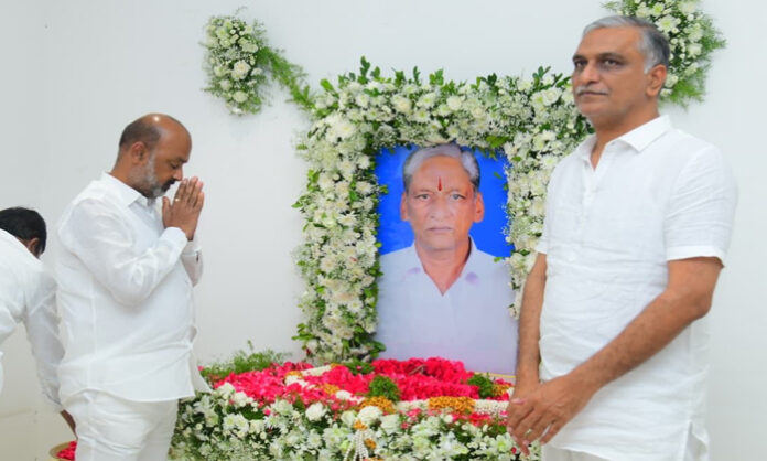 Bandi Sanjay's consultation with Harish Rao