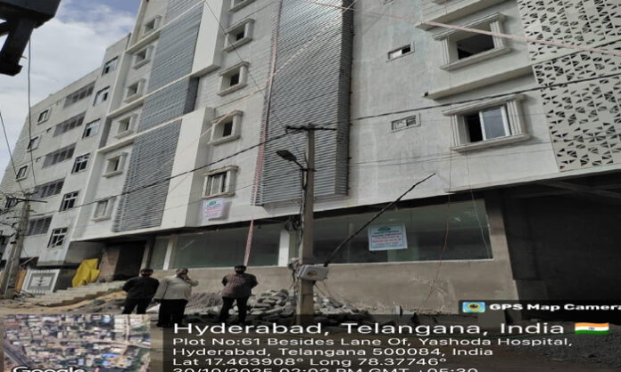 Action against illegal construction in Khanamet