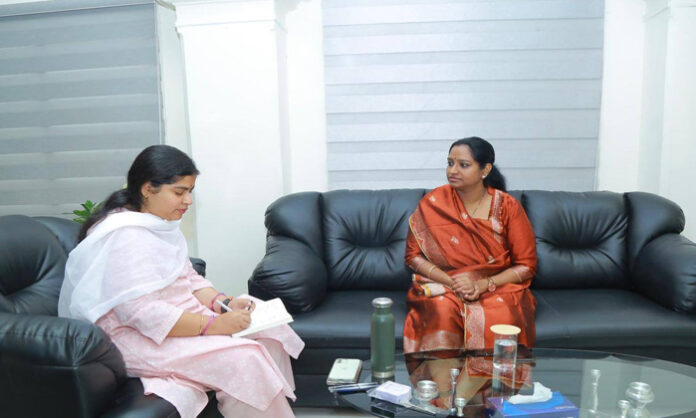 MP Kavya's meeting with the Collector MP Kavya's meeting with the Collector