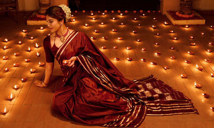 nabha Diwali Special nabha natesh on saree
