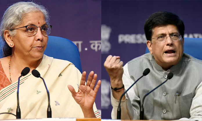 nirmala-sitharaman-and-piyush-goyal India path development nirmala sitharaman piyush goyal