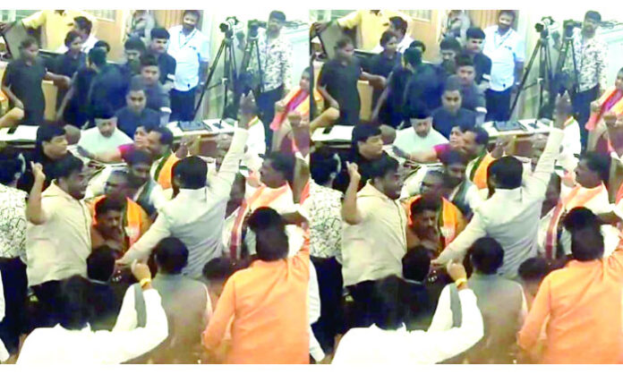 GHMC council meeting turns chaotic as BJP and MIM corporators clash over Vande Mataram song