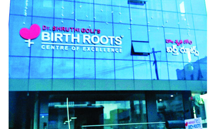 Mancherial Birth Route Maternity Hospital showing alleged illegal construction and missing occupancy certificate, highlighting municipal inaction