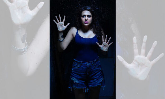 Trikala movie cast including Shraddha Das and Master Mahendran in a mythological-fantasy themed visual from the upcoming Telugu film set for December release