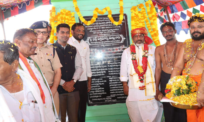 Reconstruction of ancient temple