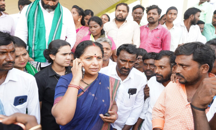 Kavitha spoke to the collector