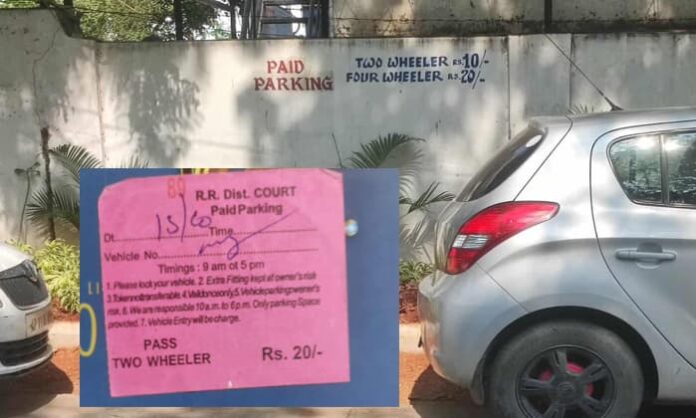 parking fees extra collecting