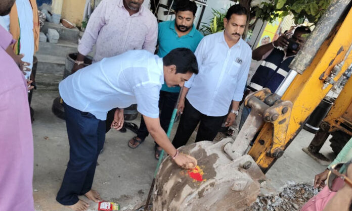 drainage-works-inaugurated-kothapet-division-naikoti-pavan-kumar