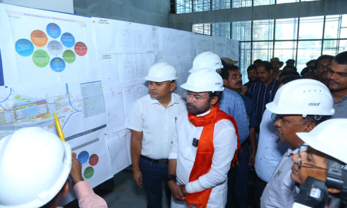 Inspection of Secunderabad Railway Station works
