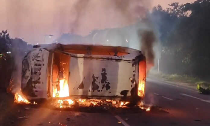 Road accident at Gundrampally