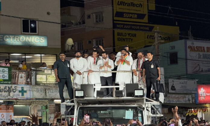 Congress party's aggression in Jubilee Hills