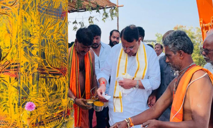 The statue of Veerabrahmendra Swamy is revered