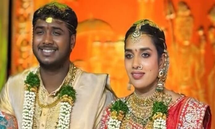 rahul Sipligunj with his wife