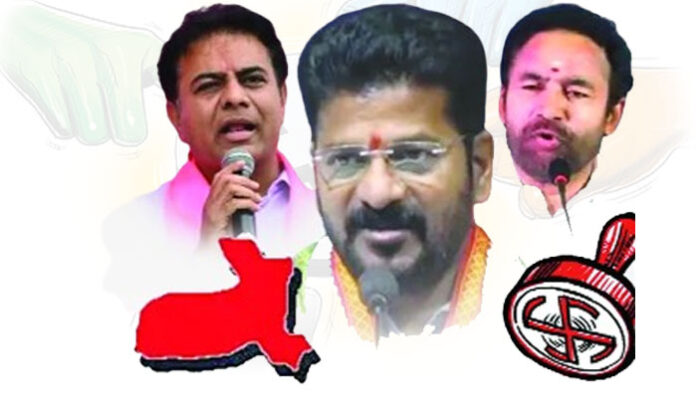 revanth-reddy-kishan-reddy-ktr-election-battle-in-telangana