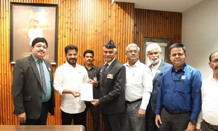 Telangana Sainik Welfare Directorate delegates met cm revanth reddy
