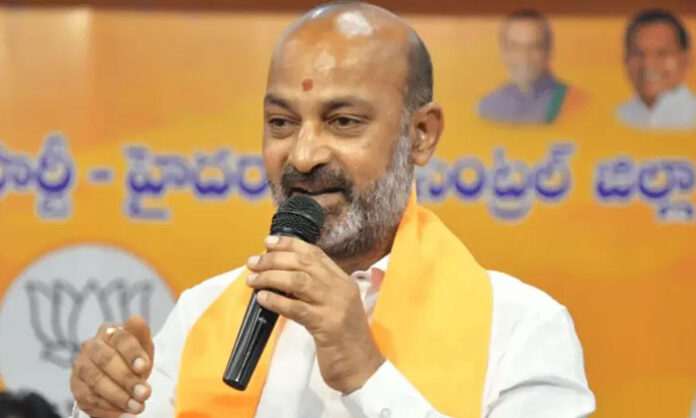 Union Minister Bandi Sanjay criticizes CM Revanth Reddy’s language and alleges corruption against state ministers