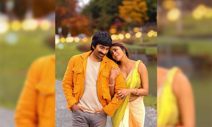 Ravi Teja and Dimple Hayathi in the upcoming melodious duet ‘Addam Mudha’ from the Telugu film Bhartha Mahasayulaku Wignyapthi, releasing on December 10.