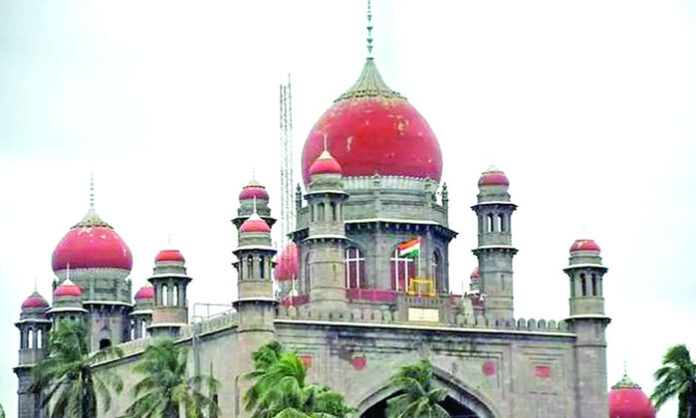 Judges at the Telangana High Court hearing petitions regarding BC reservation in the Panchayat elections as the election process continues.