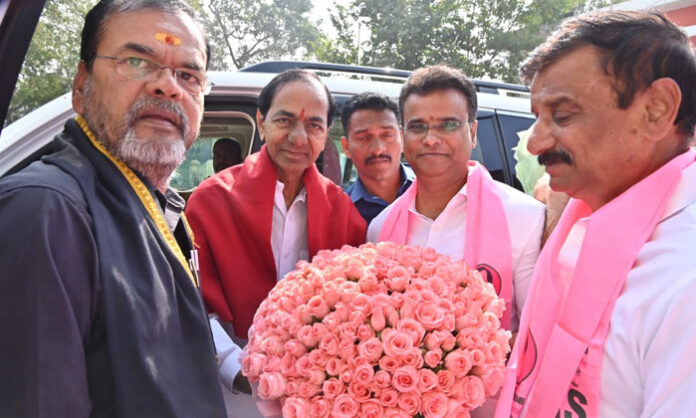BRS chief KCR leaving the Telangana Assembly just three minutes after arriving, shortly after the national anthem