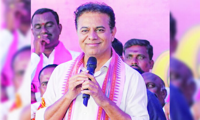 BRS Working President KTR strongly criticising Chief Minister Revanth Reddy over farmer welfare schemes, urea shortage, and governance issues in Telangana