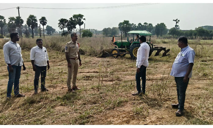 Chief Minister Revanth Reddy inspecting foundation stone laying and development works in Narsampet town.