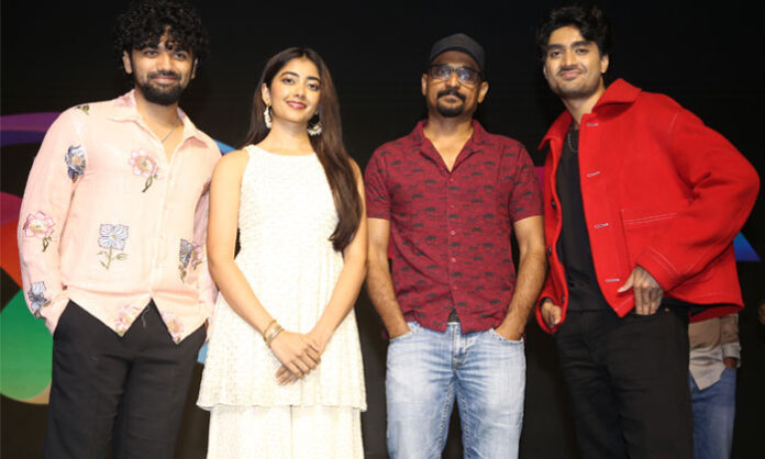 Director Deva Katta speaking at the Patang movie trailer launch event in Hyderabad