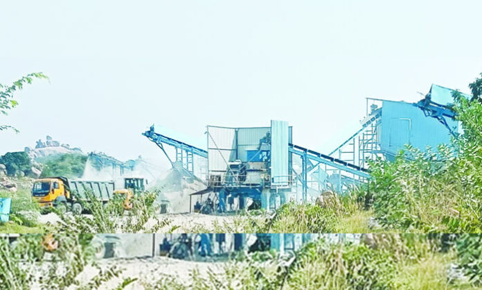 RTI reveals illegal crusher operating without permissions in Challur village Rajapet mandal