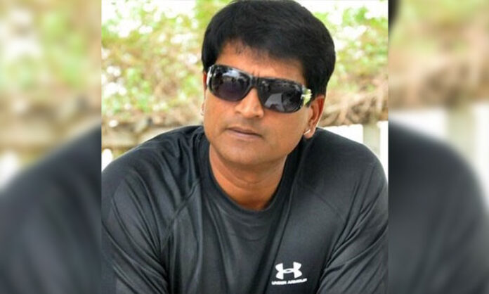 Ravi Babu in an intense crime action scene from Razor movie glimpse