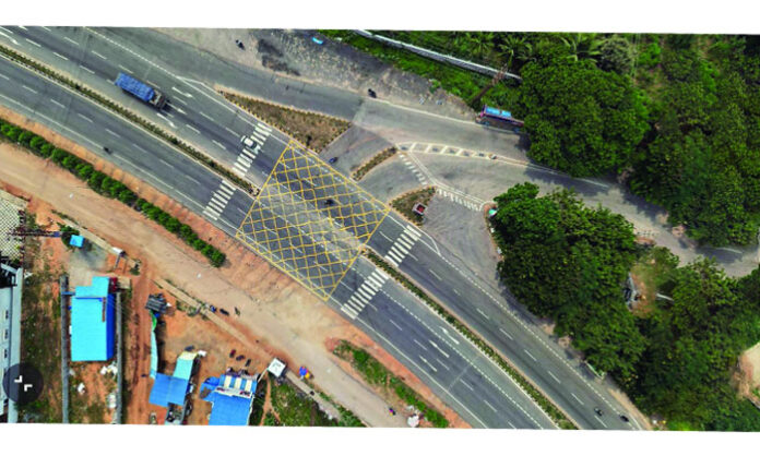 Closed shops and deserted market area on the old National Highway in Suryapet due to road widening and highway works