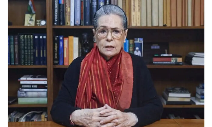 Sonia Gandhi addressing the nation opposing the renaming of the MGNREGA employment guarantee scheme