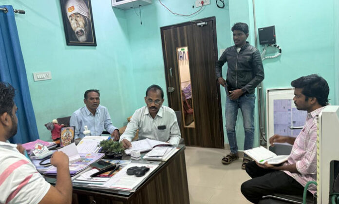Deputy DM & HO Dr. G. Chandrasekhar inspecting medical services at Sreehan Hospital in Vidyanagar, Suryapet.