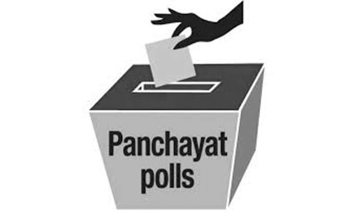 Poster highlighting Telangana youth rejecting corrupt politicians during Phase-1 local elections, promoting free and fair voting.