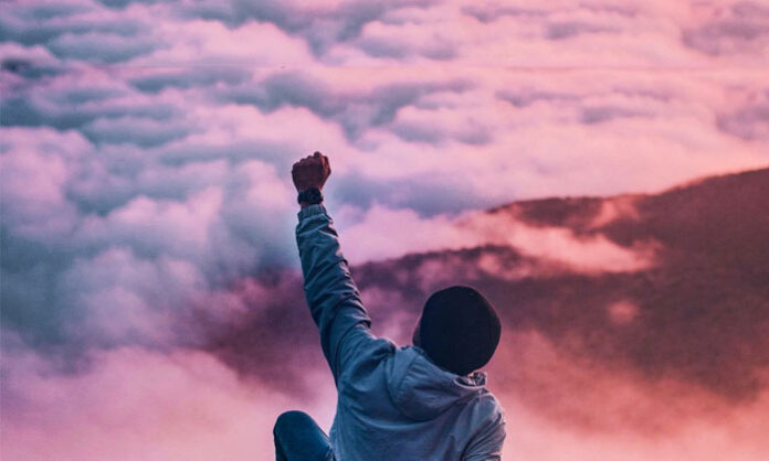 Motivational message emphasizing the importance of self-esteem over money, position, or relationships