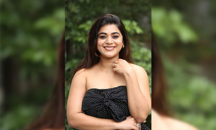 Yamini Bhaskar speaking about her strong independent woman role in the film ‘Psych Siddhartha’ during a press meet.