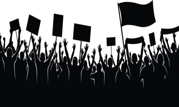 Youth asserting their democratic right to question elected representatives about development in India