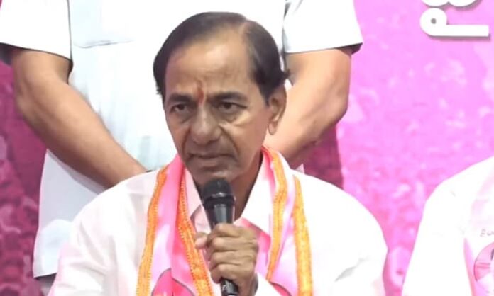 kcr speaking with media at telangana bhavan
