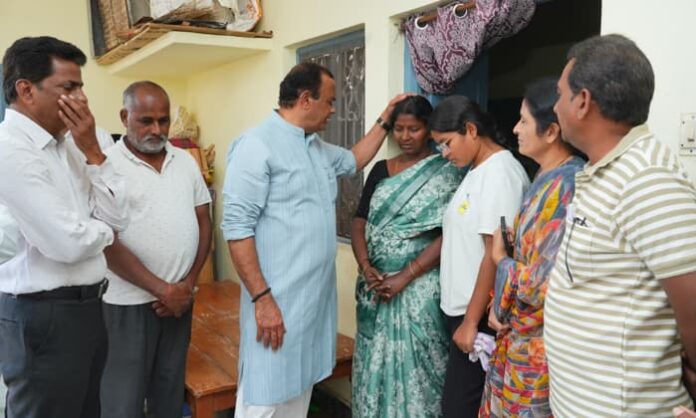 Counseling for the victim's family in nalgonda town