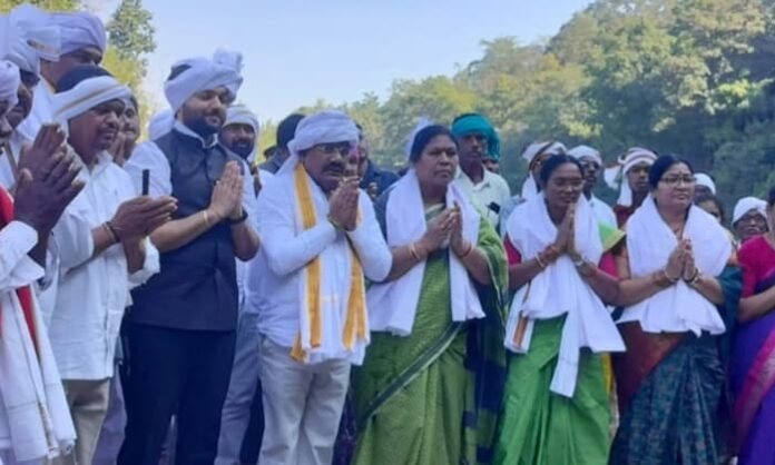 asifabad mla in jangubai celebrations