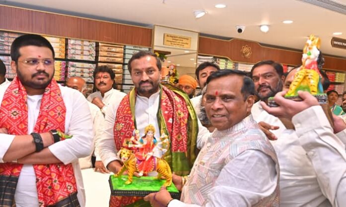 MLAs Dhanpal, Mainampalli, MP Raghunandan rao