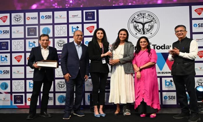 Most Powerful Women in Business award by business today to nara brahmani