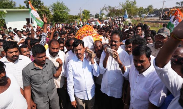 minister ponguleti in soulmate's final farewell