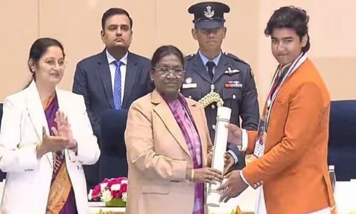 Pradhan Mantri Rashtriya Bal Puraskar for vaibhav Suryavanshi