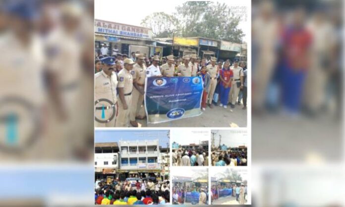 Traffic police conducting Arrive Alive Campaign to spread road safety awareness among motorists