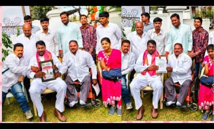 Telangana Disabled Persons Rights Association meets Minister Adluri Laxman Kumar for welfare demands.