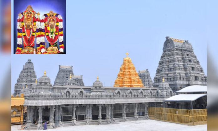 Yadadri Lakshmi Narasimha Swamy temple where dollars went missing and departmental action was initiated
